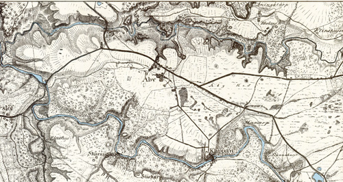 Karta från 1812 Lantmäteriet