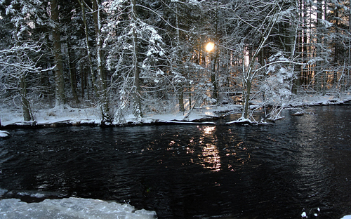 Smålarpsån i januari 2013 Foto: Bengt Hertzman