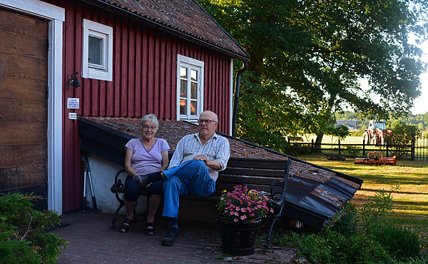 Jan och Marianne Ljungdahl, Klingstorp i augusti 2018 Foto: Bengt Hertzman